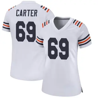 Chicago Bears Women's Ja'Tyre Carter Game Alternate Classic Jersey - White