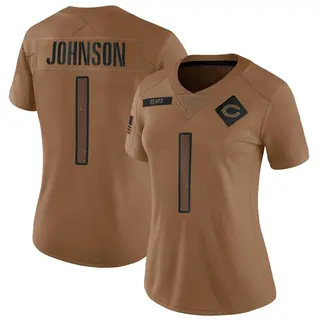 Chicago Bears Women's Jaylon Johnson Limited 2023 Salute To Service Jersey - Brown