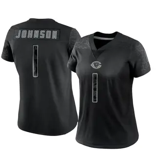 Chicago Bears Women's Jaylon Johnson Limited Reflective Jersey - Black