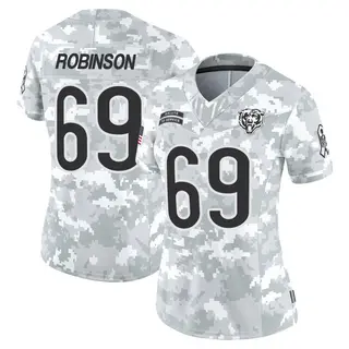Chicago Bears Women's Jereme Robinson Limited 2024 Salute to Service Jersey - Arctic Camo
