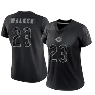 Chicago Bears Women's Jeremiah Walker Limited Reflective Jersey - Black