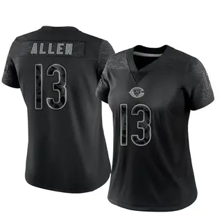 Chicago Bears Women's Keenan Allen Limited Reflective Jersey - Black