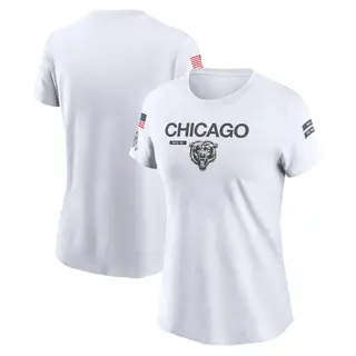 Chicago Bears Women's Legend 2024 Salute To Service Performance T-Shirt - White