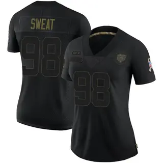 Chicago Bears Women's Montez Sweat Limited 2020 Salute To Service Jersey - Black