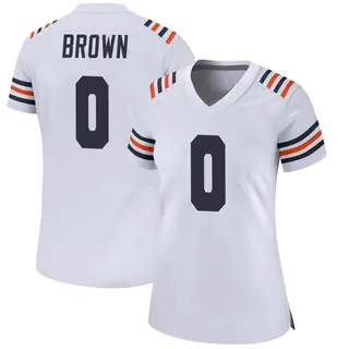 Chicago Bears Women's Reggie Brown Game Alternate Classic Jersey - White