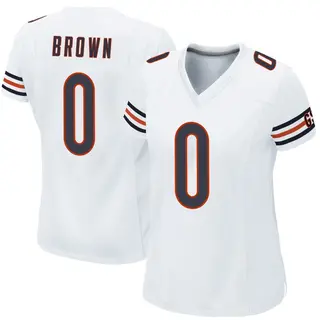 Chicago Bears Women's Reggie Brown Game Jersey - White