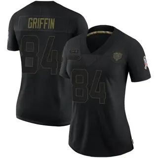 Chicago Bears Women's Ryan Griffin Limited 2020 Salute To Service Jersey - Black