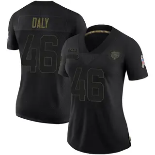 Chicago Bears Women's Scott Daly Limited 2020 Salute To Service Jersey - Black