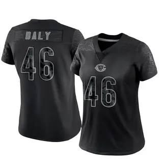 Chicago Bears Women's Scott Daly Limited Reflective Jersey - Black
