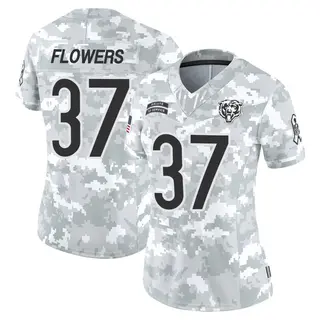 Chicago Bears Women's Tre Flowers Limited 2024 Salute to Service Jersey - Arctic Camo