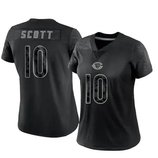 Chicago Bears Women's Tyler Scott Limited Reflective Jersey - Black