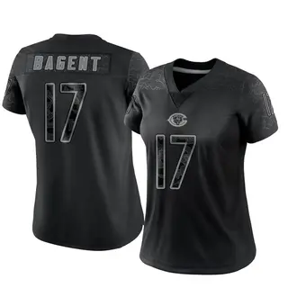 Chicago Bears Women's Tyson Bagent Limited Reflective Jersey - Black