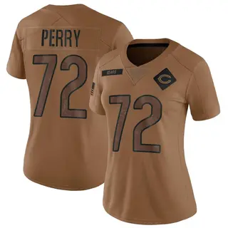 Chicago Bears Women's William Perry Limited 2023 Salute To Service Jersey - Brown