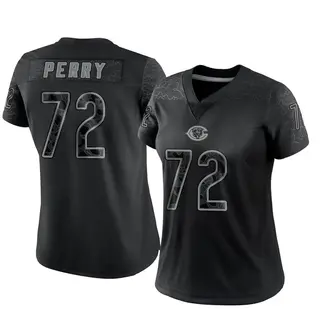 Chicago Bears Women's William Perry Limited Reflective Jersey - Black