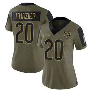 Chicago Bears Women's Zah Frazier Limited 2021 Salute To Service Jersey - Olive