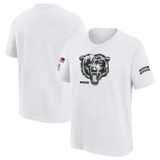 Chicago Bears Youth 2024 Salute To Service T-Shirt - White