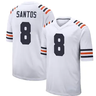 Chicago Bears Youth Cairo Santos Game Alternate Classic Jersey - White