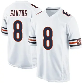Chicago Bears Youth Cairo Santos Game Jersey - White