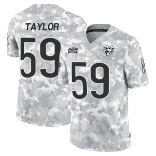 Chicago Bears Youth Carson Taylor Limited 2024 Salute to Service Jersey - Arctic Camo