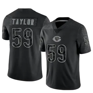 Chicago Bears Youth Carson Taylor Limited Reflective Jersey - Black