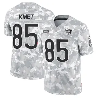 Chicago Bears Youth Cole Kmet Limited 2024 Salute to Service Jersey - Arctic Camo