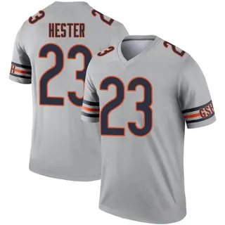Chicago Bears Youth Devin Hester Legend Inverted Silver Jersey