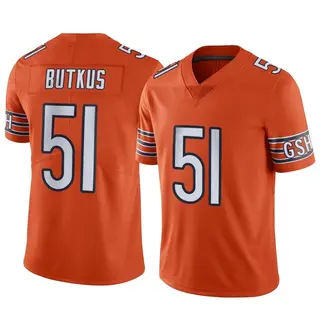 Chicago Bears Youth Dick Butkus Limited Alternate Vapor Jersey - Orange