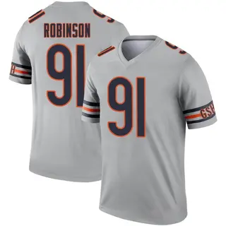 Chicago Bears Youth Dominique Robinson Legend Inverted Silver Jersey