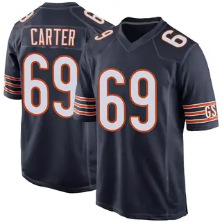 Chicago Bears Youth Ja'Tyre Carter Game Team Color Jersey - Navy