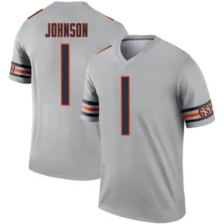 Chicago Bears Youth Jaylon Johnson Legend Inverted Silver Jersey