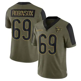 Chicago Bears Youth Jereme Robinson Limited 2021 Salute To Service Jersey - Olive