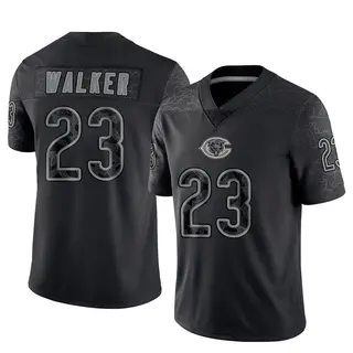 Chicago Bears Youth Jeremiah Walker Limited Reflective Jersey - Black