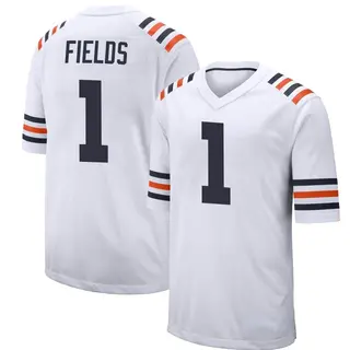 Chicago Bears Youth Justin Fields Game Alternate Classic Jersey - White
