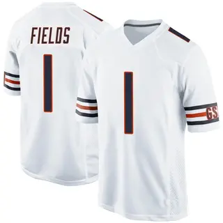 Chicago Bears Youth Justin Fields Game Jersey - White