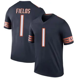 Chicago Bears Youth Justin Fields Legend Color Rush Jersey - Navy
