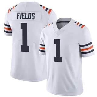 Chicago Bears Youth Justin Fields Limited Alternate Classic Vapor Jersey - White