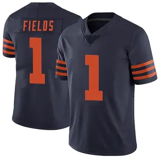 Chicago Bears Youth Justin Fields Limited Alternate Vapor Untouchable Jersey - Navy Blue