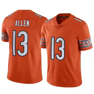 Chicago Bears Youth Keenan Allen Limited Alternate Vapor Jersey - Orange