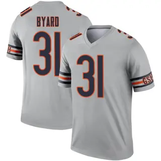Chicago Bears Youth Kevin Byard III Legend Inverted Silver Jersey