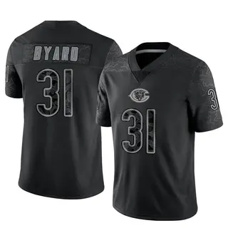 Chicago Bears Youth Kevin Byard III Limited Reflective Jersey - Black
