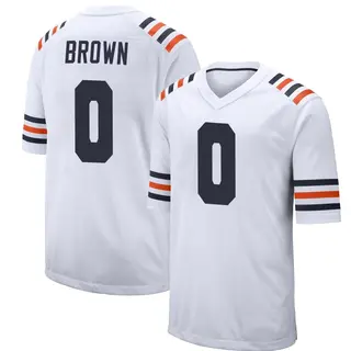 Chicago Bears Youth Reggie Brown Game Alternate Classic Jersey - White