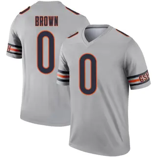 Chicago Bears Youth Reggie Brown Legend Inverted Silver Jersey