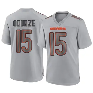 Chicago Bears Youth Rome Odunze Game Atmosphere Fashion Jersey - Gray