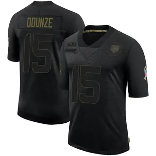 Chicago Bears Youth Rome Odunze Limited 2020 Salute To Service Jersey - Black