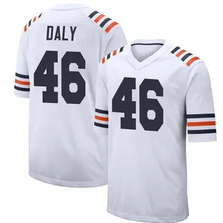 Chicago Bears Youth Scott Daly Game Alternate Classic Jersey - White