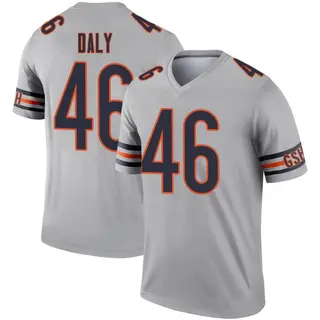 Chicago Bears Youth Scott Daly Legend Inverted Silver Jersey