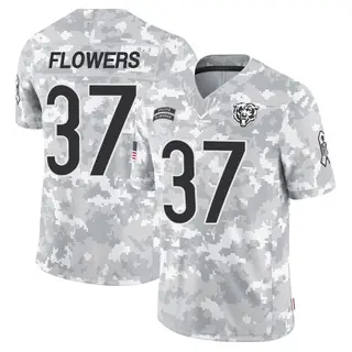 Chicago Bears Youth Tre Flowers Limited 2024 Salute to Service Jersey - Arctic Camo