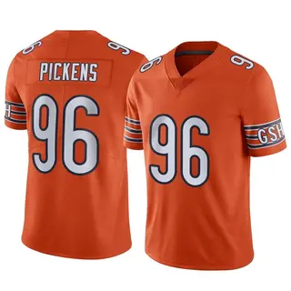 Chicago Bears Youth Zacch Pickens Limited Alternate Vapor Jersey - Orange