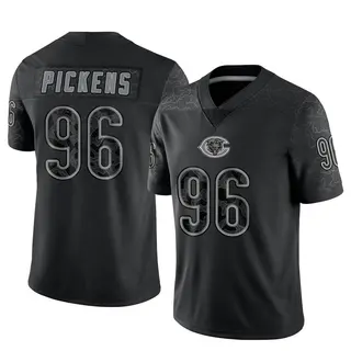 Chicago Bears Youth Zacch Pickens Limited Reflective Jersey - Black
