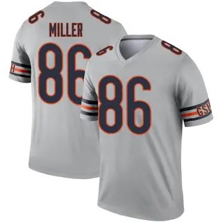 Chicago Bears Youth Zach Miller Legend Inverted Silver Jersey